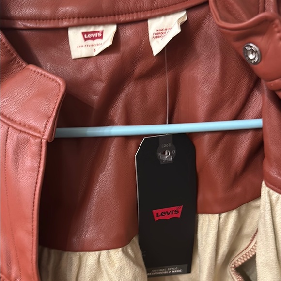 Levi’s vintage style Leather Button-Up Jacket - Picture 3 of 3